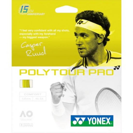 SET DE CORDA YONEX POLYTOUR PRO 1.25 15TH ANNIVERSARY - AMARELO SET DE CORDA YONEX POLYTOUR PRO 1.25 15TH ANNIVERSARY - AMARELO